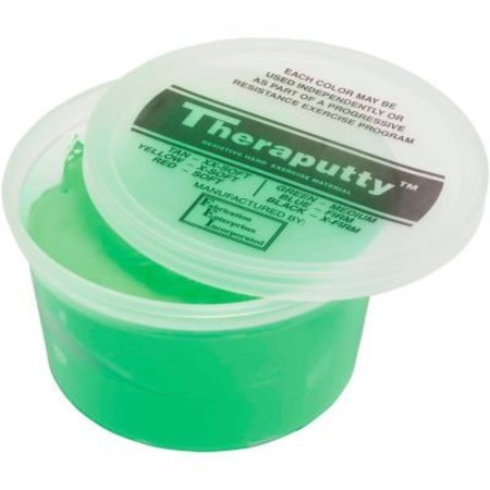 FABRICATION ENTERPRISES TheraPutty® Plus Antimicrobial Exercise Putty, Green, 1 Pound, Medium 271650